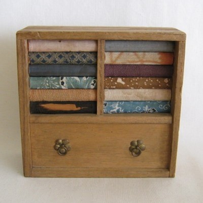 Miniature Merchant's Fabric Tansu, #1 Miniature Merchant's Fabric Tansu, #1
