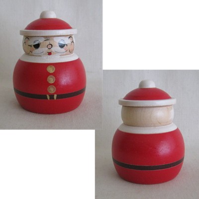 Sakunami SANTA Traditional Kokeshi, NEW Sakunami SANTA Traditional Kokeshi, NEW